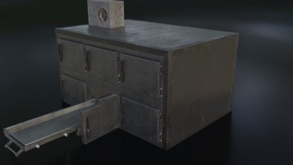 Old Dirty Morgue Drawer - Mortuary Fridge