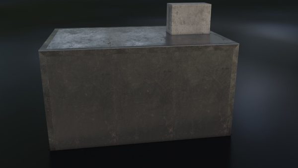 Old Dirty Morgue Drawer - Mortuary Fridge