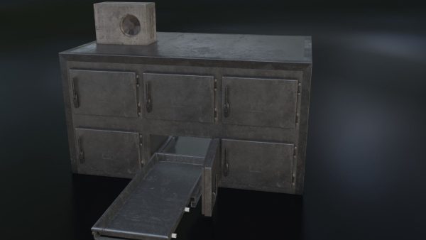 Old Dirty Morgue Drawer - Mortuary Fridge
