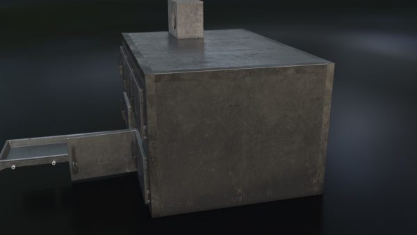 Old Dirty Morgue Drawer - Mortuary Fridge