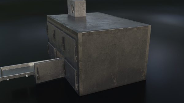Old Dirty Morgue Drawer - Mortuary Fridge