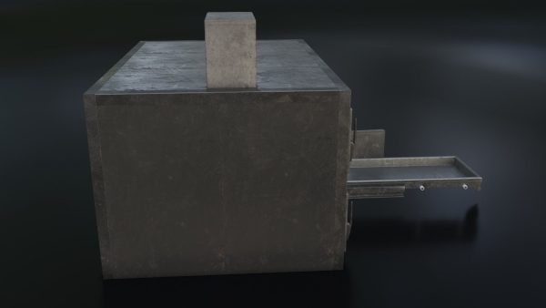 Old Dirty Morgue Drawer - Mortuary Fridge