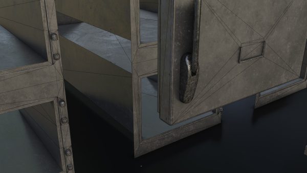 Old Dirty Morgue Drawer - Mortuary Fridge