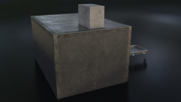 Old Dirty Morgue Drawer - Mortuary Fridge