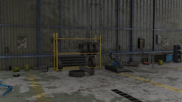Old Dirty Workshop Exterior Interior All PBR Unity UE Textures