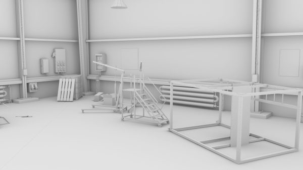 Old Dirty Workshop Exterior Interior All PBR Unity UE Textures