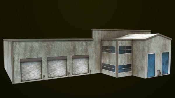 Old Dirty Workshop Exterior Interior All PBR Unity UE Textures