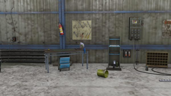 Old Dirty Workshop Exterior Interior All PBR Unity UE Textures