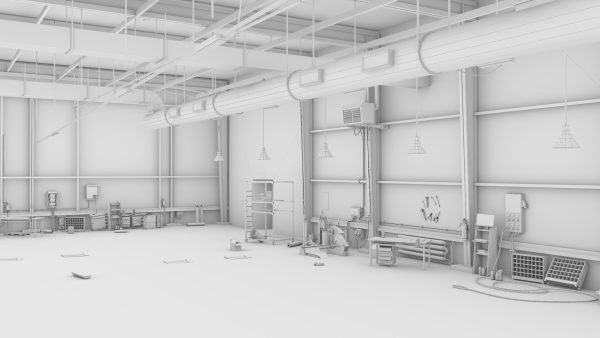 Old Dirty Workshop Exterior Interior All PBR Unity UE Textures