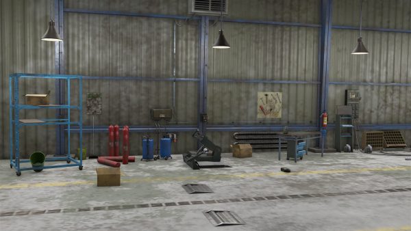 Old Dirty Workshop Exterior Interior All PBR Unity UE Textures