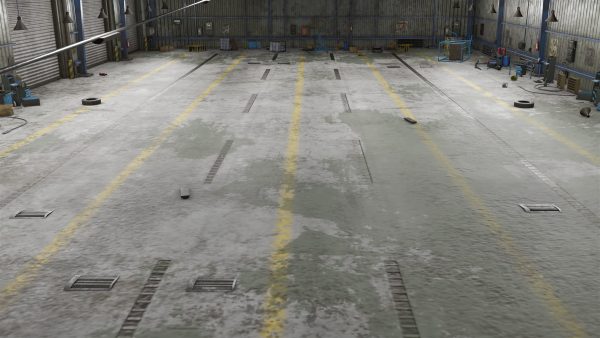 Old Dirty Workshop Exterior Interior All PBR Unity UE Textures