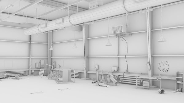 Old Dirty Workshop Exterior Interior All PBR Unity UE Textures
