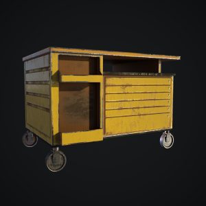 Old dust toolbox