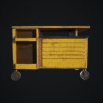 Old dust toolbox