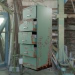 Old File Cabinet with Rust and degradation