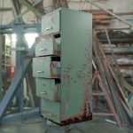 Old File Cabinet with Rust and degradation