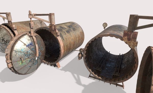 Old Industrial Treatment Machine