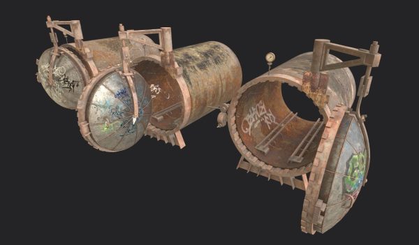 Old Industrial Treatment Machine