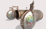 Old Industrial Treatment Machine
