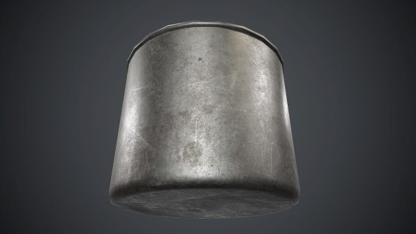 Old Metal Coffee Carafe With Cup PBR Game Ready