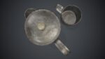 Old Metal Coffee Carafe With Cup PBR Game Ready