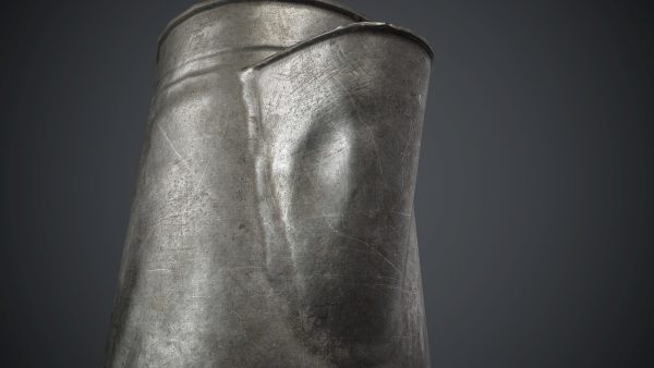Old Metal Coffee Carafe With Cup PBR Game Ready