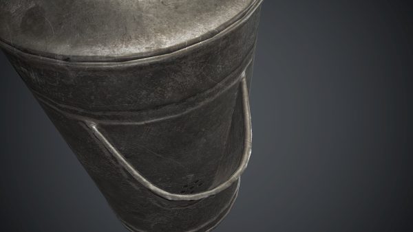 Old Metal Coffee Carafe With Cup PBR Game Ready