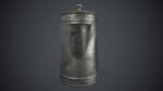 Old Metal Coffee Carafe With Cup PBR Game Ready