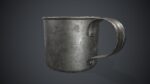 Old Metal Coffee Carafe With Cup PBR Game Ready