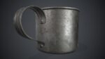 Old Metal Coffee Carafe With Cup PBR Game Ready