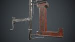 Old Metal Hotel Sign PBR Game Ready