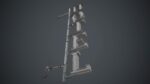 Old Metal Hotel Sign PBR Game Ready