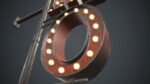 Old Metal Motel Sign PBR Game Ready