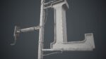 Old Metal Motel Sign PBR Game Ready