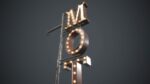 Old Metal Motel Sign PBR Game Ready