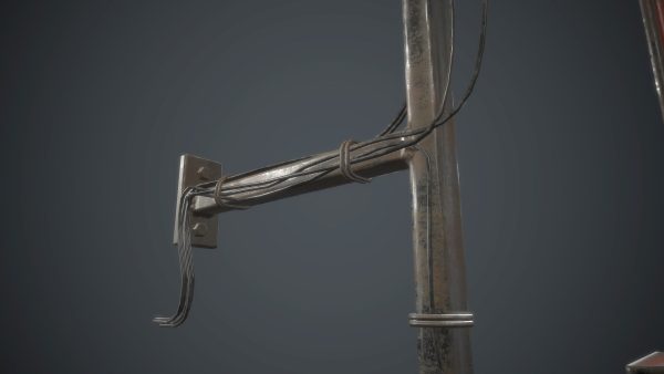 Old Metal Motel Sign PBR Game Ready