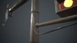 Old Metal Motel Sign PBR Game Ready