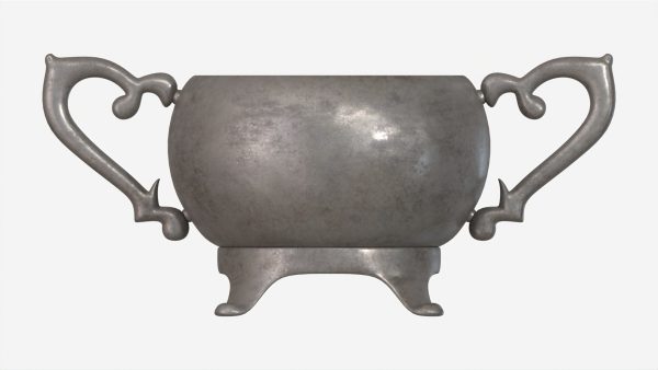 Old Metal Sugar Bowl