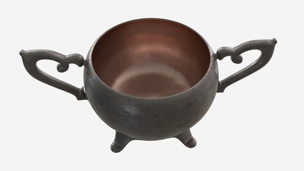 Old Metal Sugar Bowl