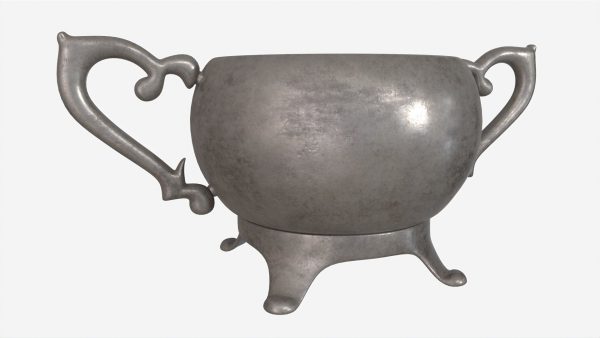 Old Metal Sugar Bowl