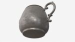Old Metal Sugar Bowl with Lid