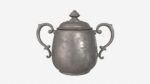 Old Metal Sugar Bowl with Lid