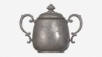 Old Metal Sugar Bowl with Lid
