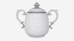 Old Metal Sugar Bowl with Lid