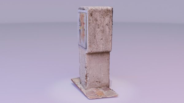 Old phone cabinet high-poly