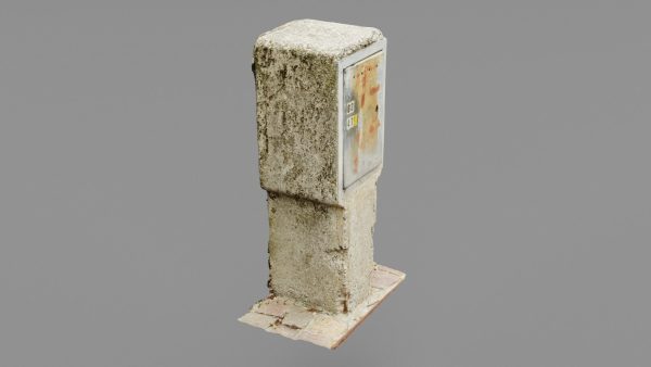 Old phone cabinet high-poly