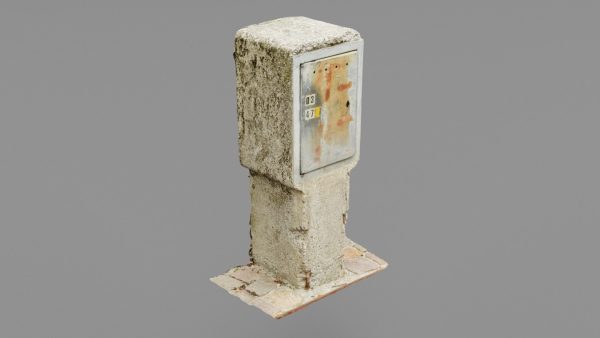 Old phone cabinet high-poly