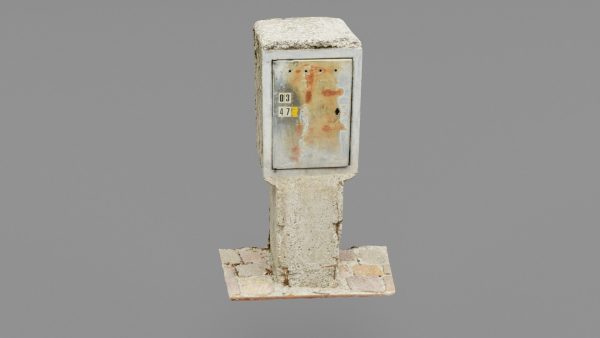 Old phone cabinet high-poly