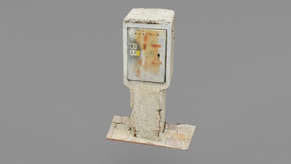 Old phone cabinet high-poly