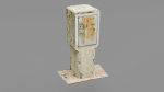 Old phone cabinet high-poly